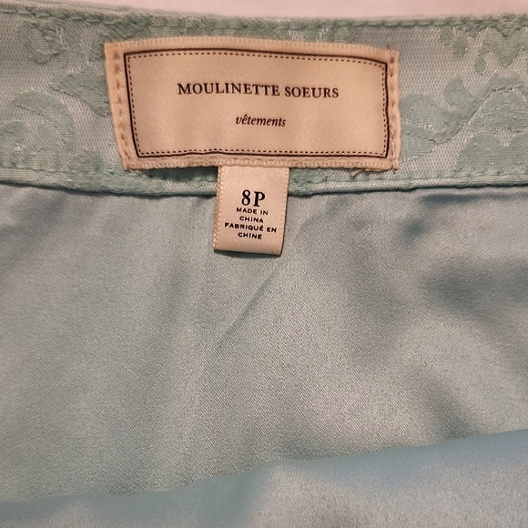 Moulinette Soeurs Light Green A-Line Skirt - Picture 2 of 4